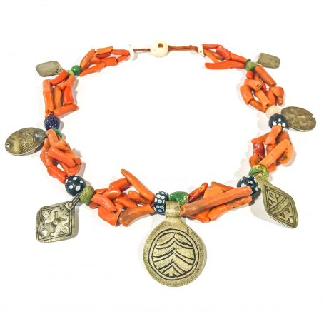 antique Berber coral necklace