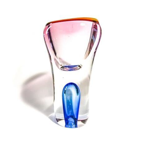 retro bohemian glass vase