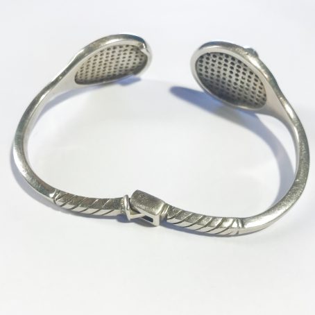 bracciale in argento firmato Antonio Fallaci designer Gucci dettagli