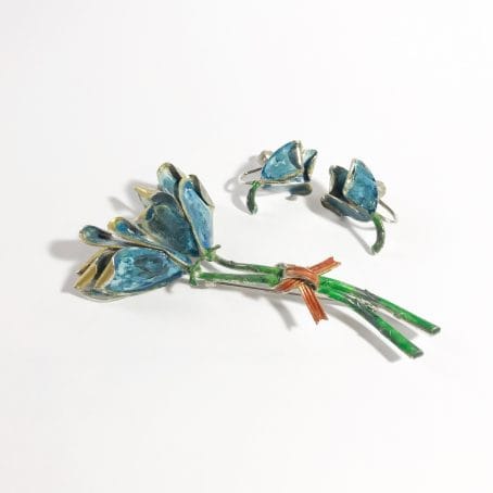 Bond boyd brooch and earrings set