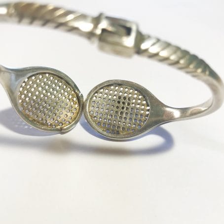 silver bracelet signed Antonio Fallaci designer Gucci details