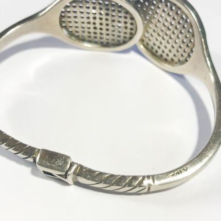 silver bracelet signed Antonio Fallaci designer Gucci details