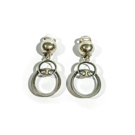 Ottaviani solid silver pendant earrings 