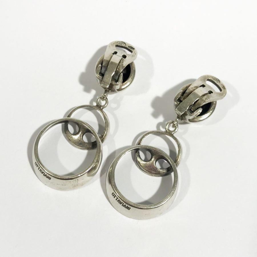 silver vintage earrings Ottaviani