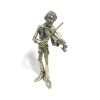 silver violinist miniature made in italy