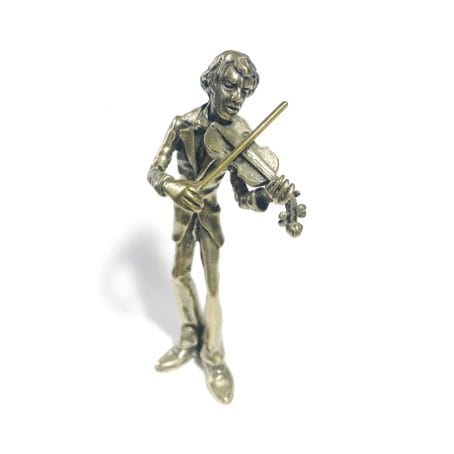 miniatura argento violinista