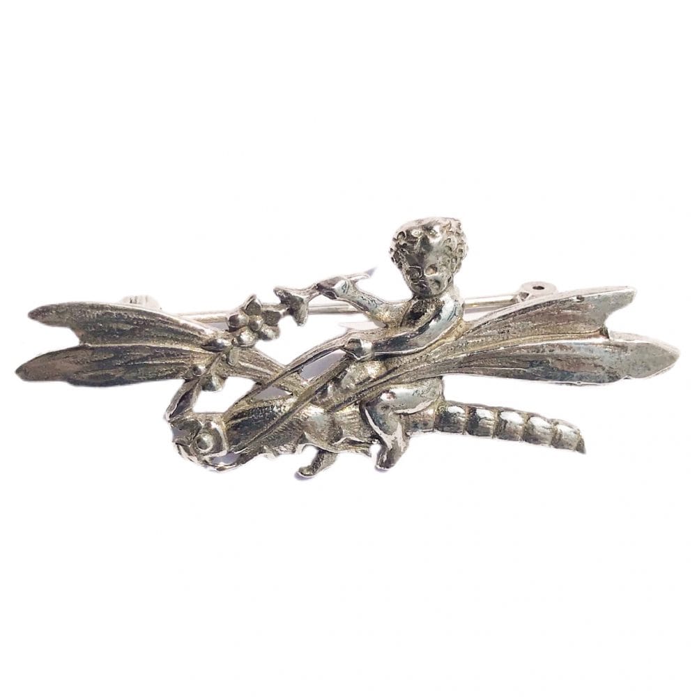 spilla libellula firmata Shiné in argento 925