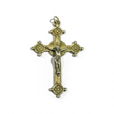 Antique Italian silver crucifix