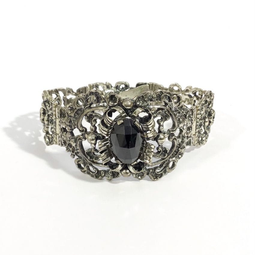 antique solid silver bracelet