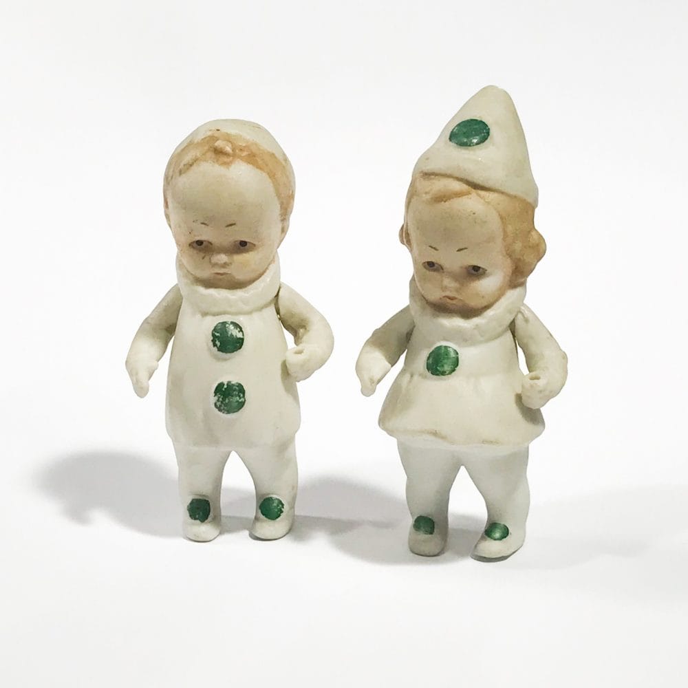 small antique dolls in biscuit porcelain Germany