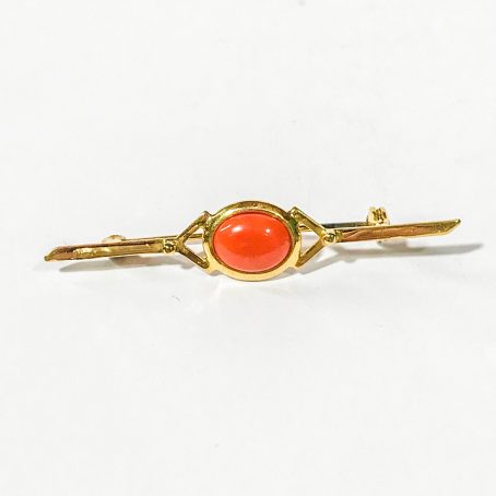 brooch with coral