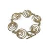 modernist italian silver bracelet