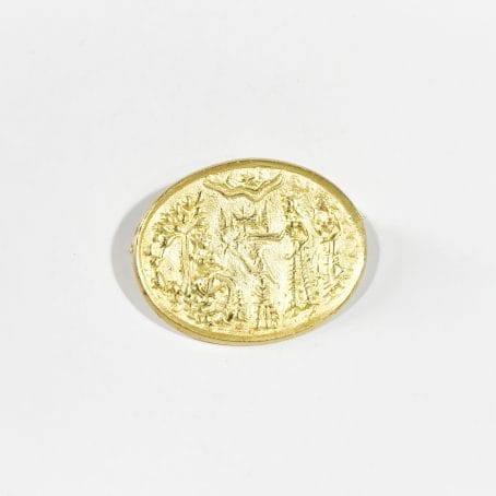 gilded silver brooch
