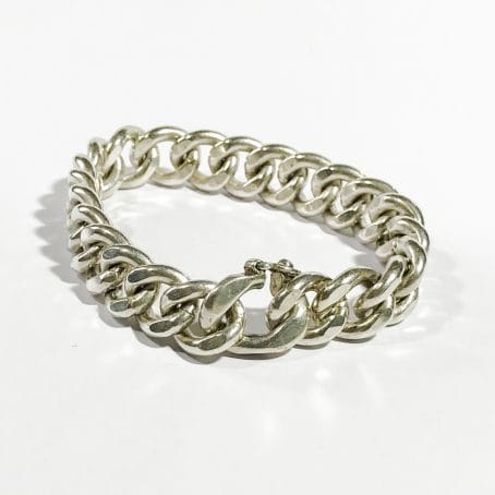 solid silver men's bracelet