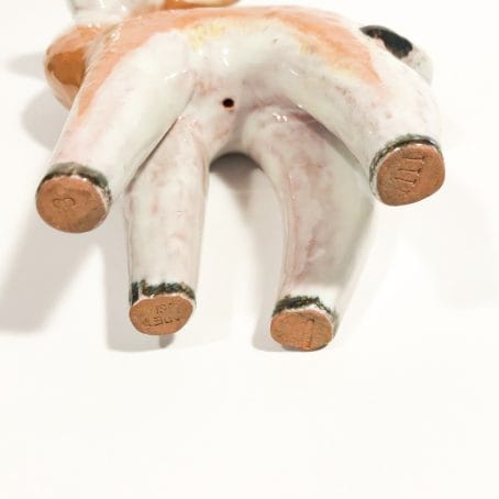 dettagli cerbiatto in terracotta art deco