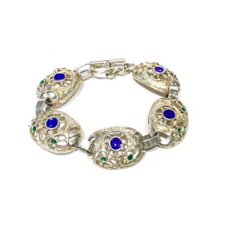 bracelet from Arezzo years 70 in silver and enamels