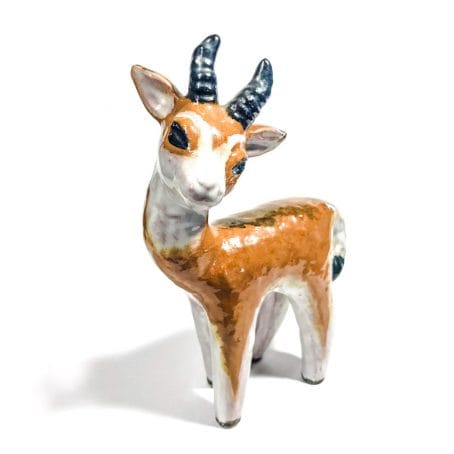 terracotta art deco fawn
