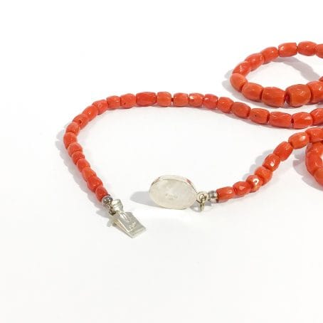 Italian red coral necklace
