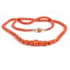 vintage italian red coral necklace