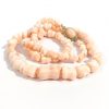 1960s natural pink coral graduaded bead necklace