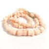 1960s natural pink coral graduaded bead necklace