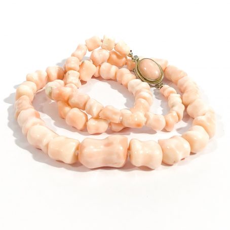 pacific pink coral necklace