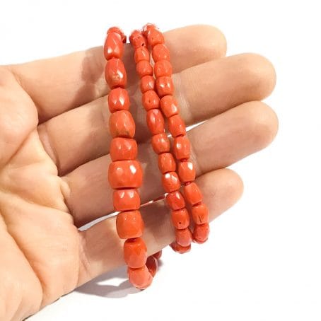 Mediterranean red coral necklace