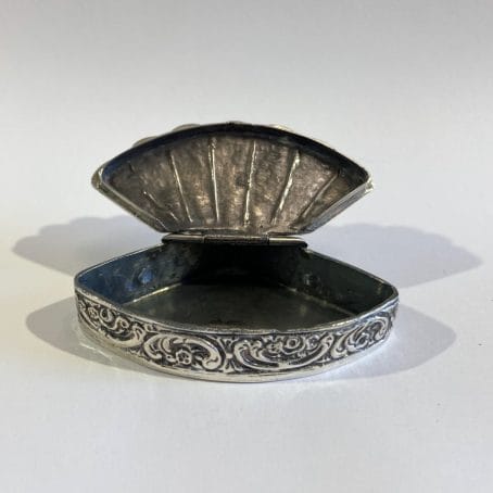 portapillole ventaglio in argento italiano - immagine 4