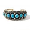 bracciale navajo argento sterling con turchesi