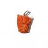 red coral cameo mask pendant