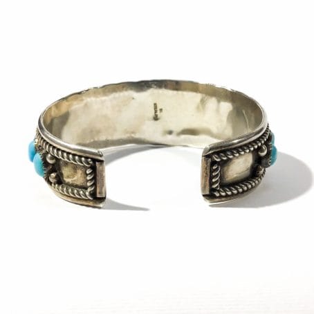 punzone argento bracciale Navajo uomo