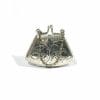 vintage silver pillbox handbag shape