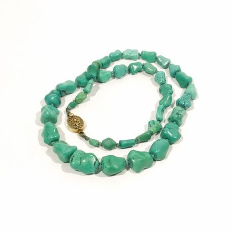 1950s chinese  turquoise necklace 