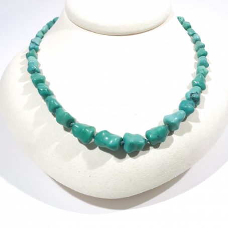 1950s chinese  turquoise necklace 