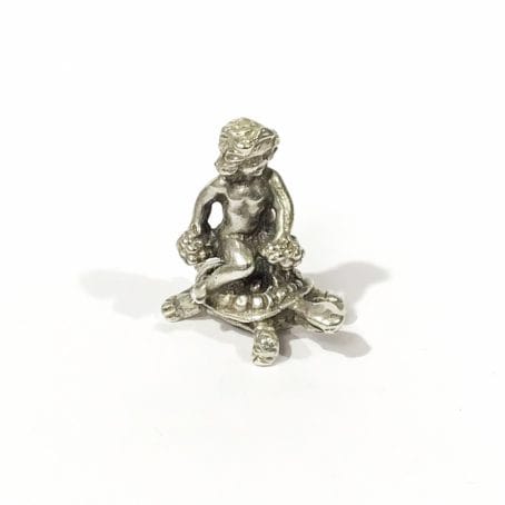 miniatura da collezione putto in argento