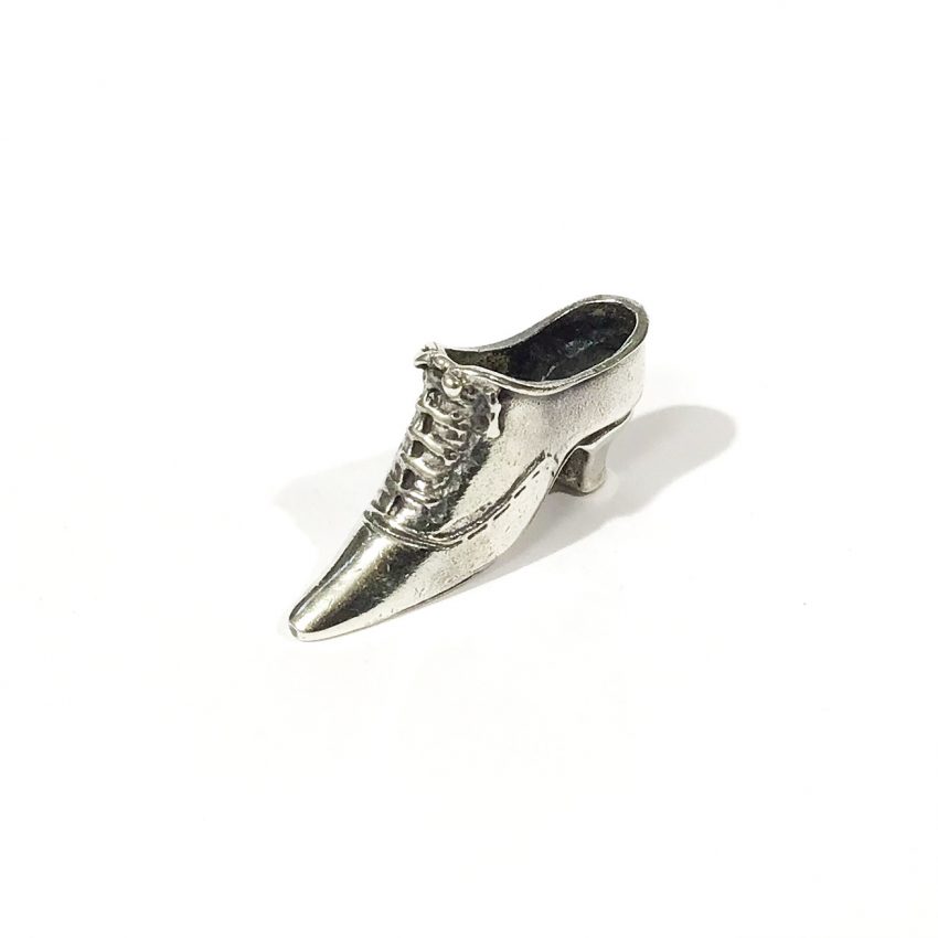 miniatura scarpa da collezione in argento