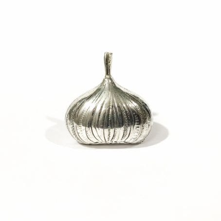 chestnut-shaped silver pill box