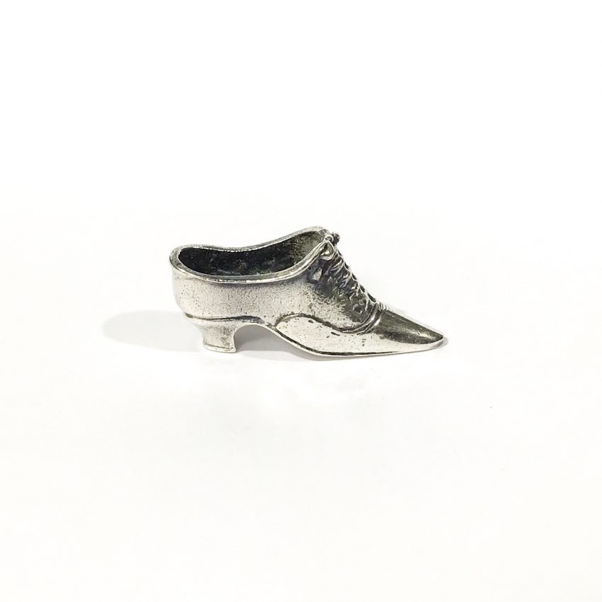 vintage silver collector's shoe