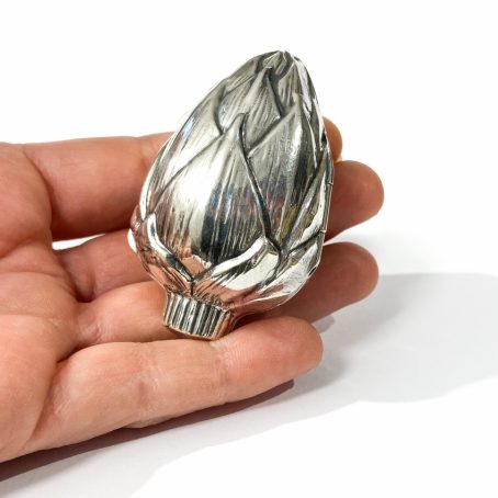 artichoke shape solid silver italian pillbox