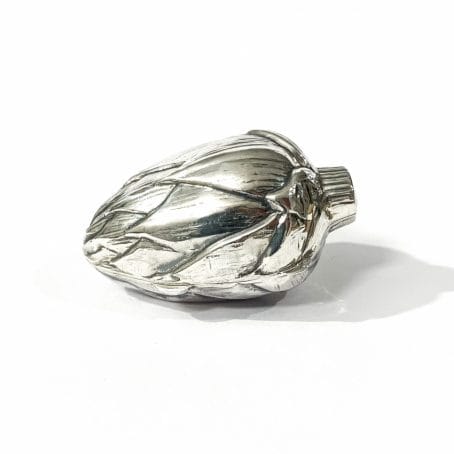 solid silver artichoke shape pill box, hallmarked 