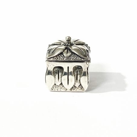 mini sterling silver pillbox