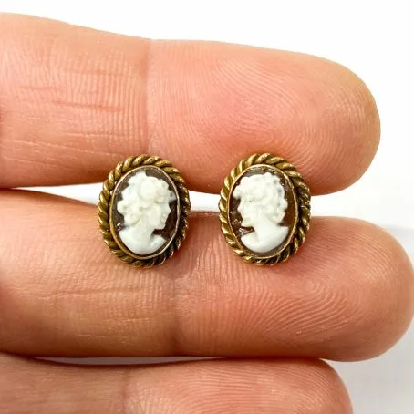 classic cameo earrings
