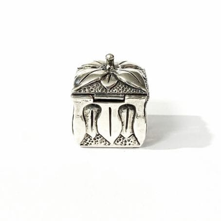 tiny sterling silver pillbox