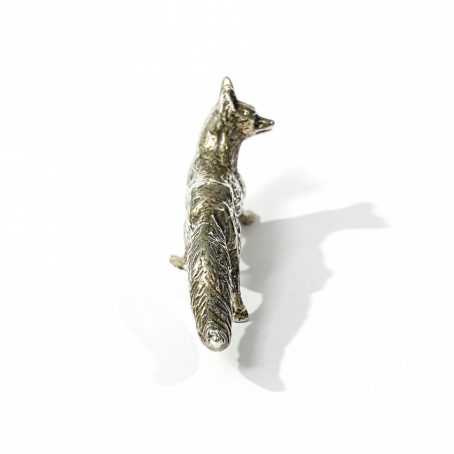 dorso miniatura volpe in argento