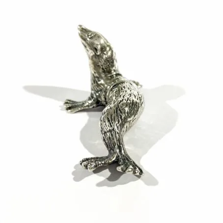 large miniature Italian silver seal detail