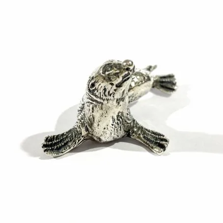 collectible seal miniature in silver
