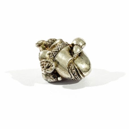 Italian silver monk vintage miniature detail