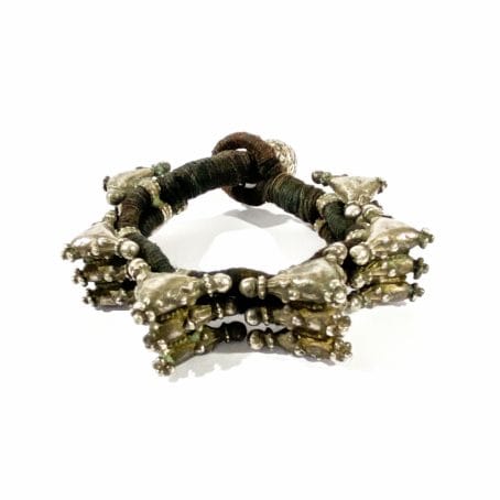 indian ethnic bahutta solid silver bracelet