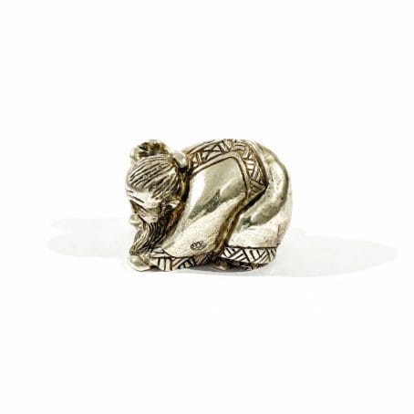 original Italian silver monk miniature