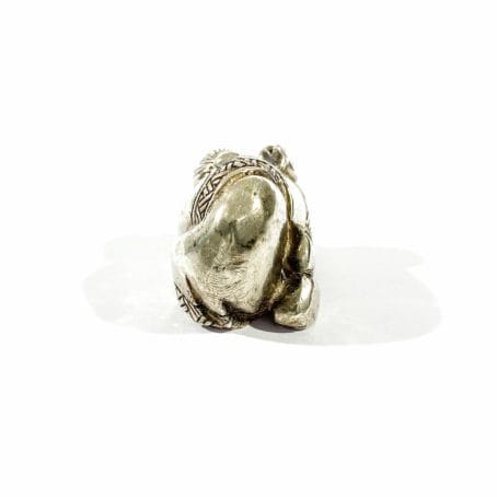 retro Italian silver monk miniature
